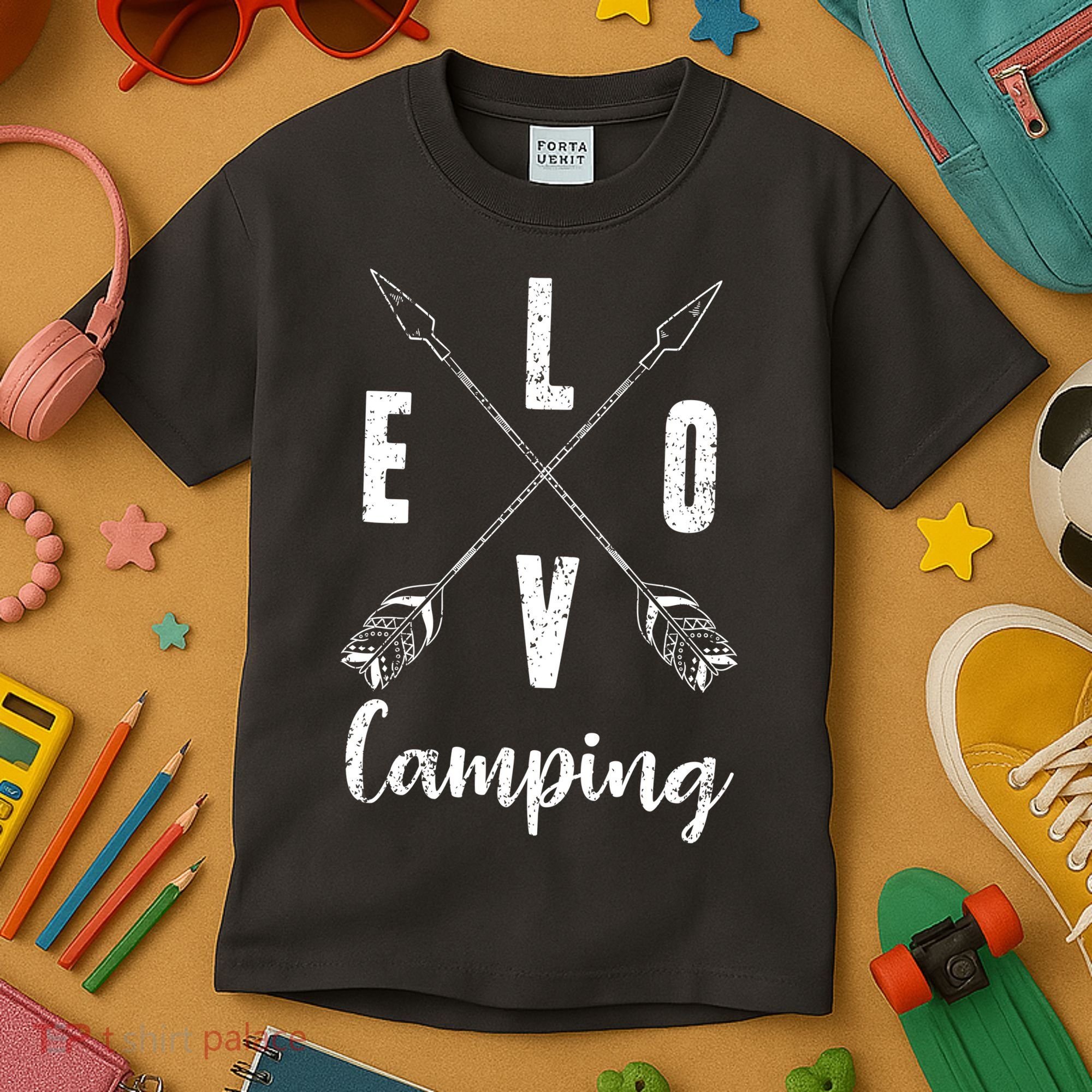 Love Camping Arrows Kids T-Shirt