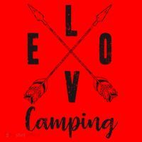 Love Camping Arrows Santa Hat thumb 1