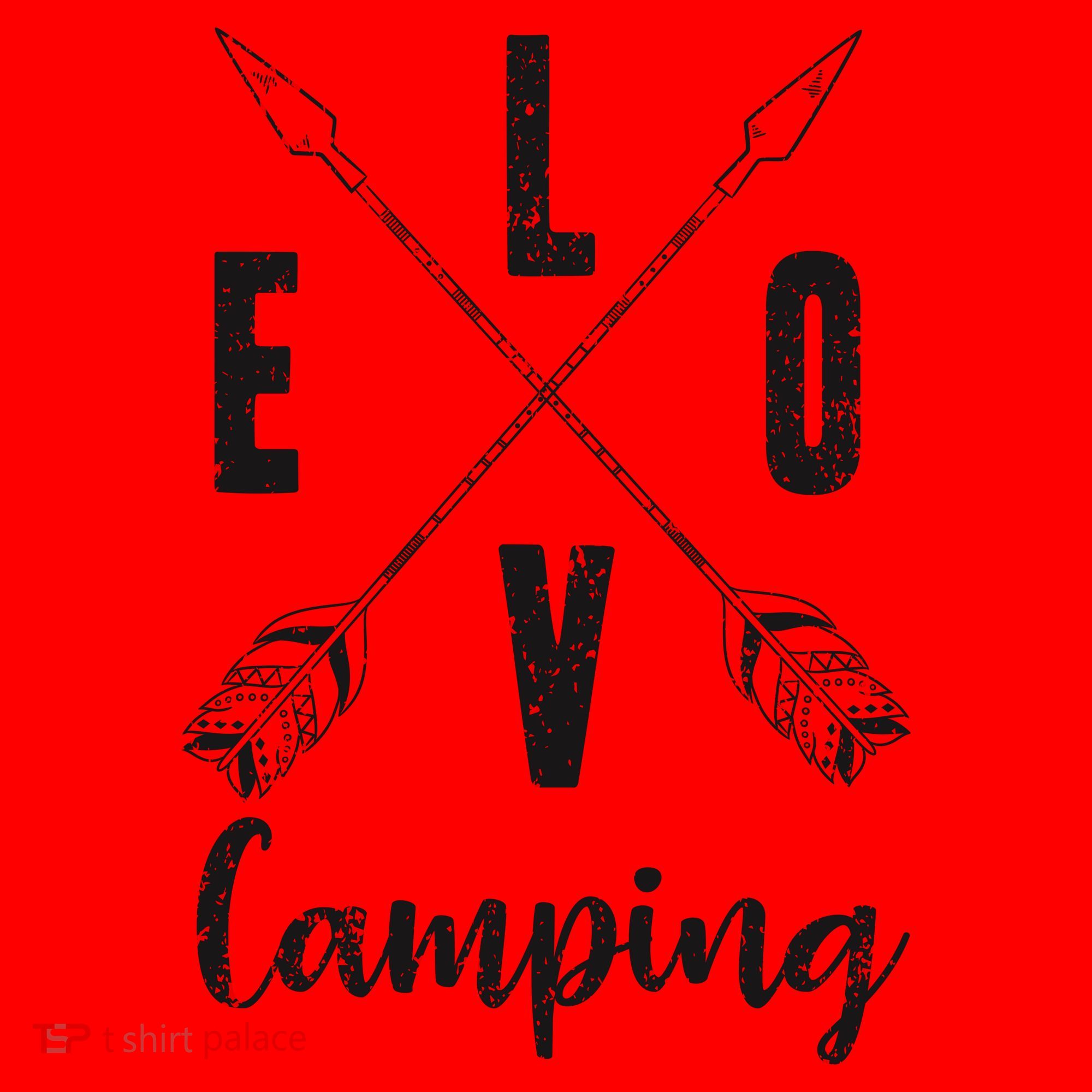 Love Camping Arrows Santa Hat