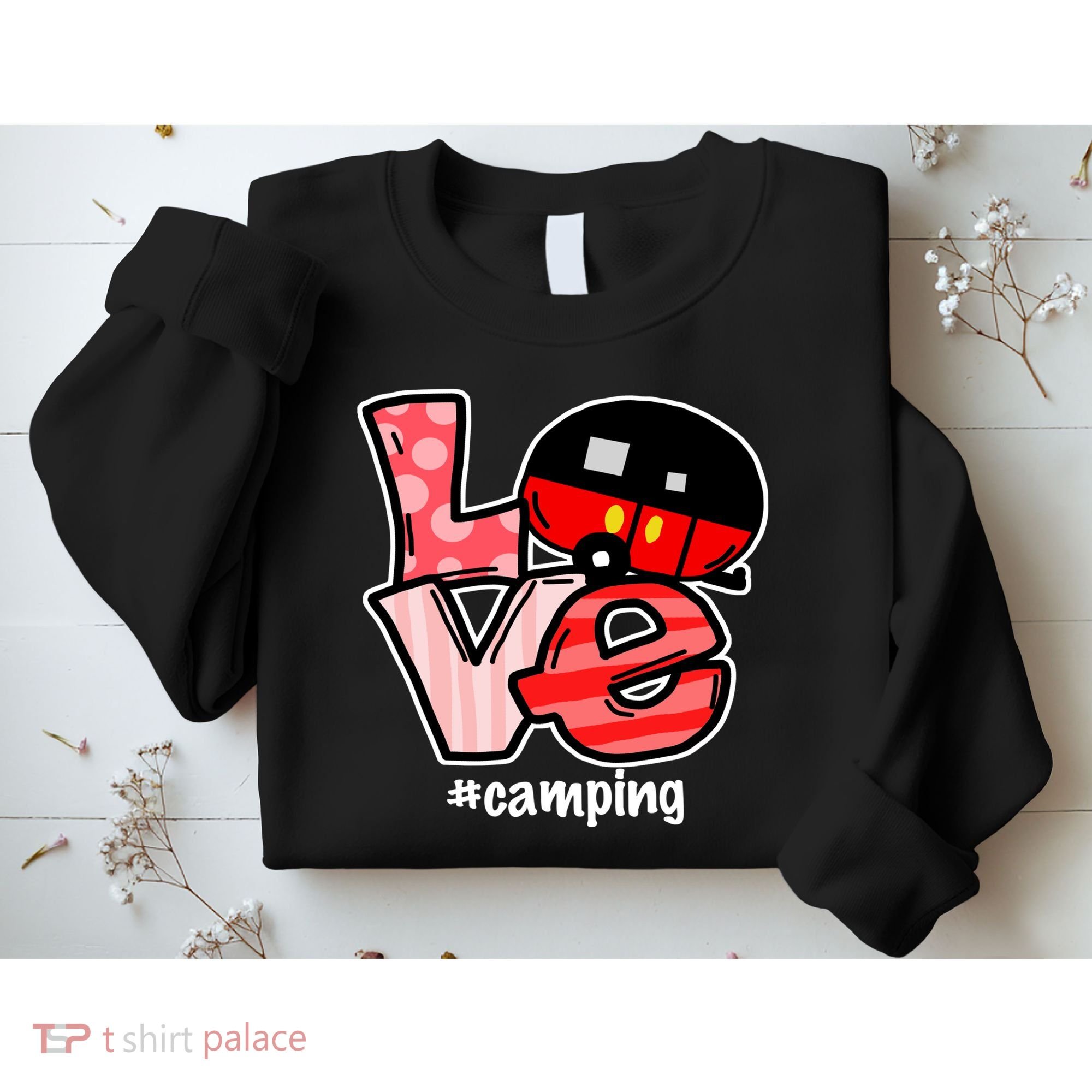 Love Camping Cartoon Sweatshirt