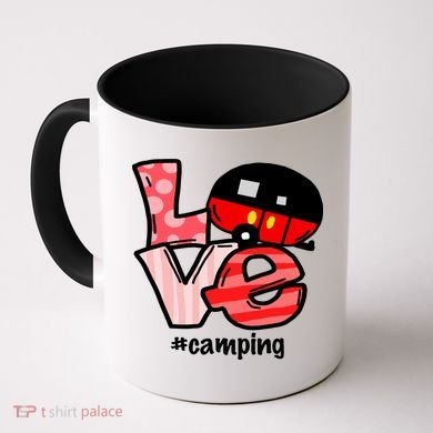 Love Camping Cartoon Coffee Mug