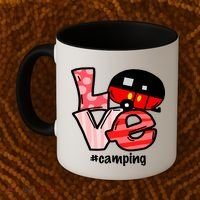 Love Camping Cartoon Coffee Mug thumb 2
