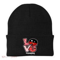 Love Camping Cartoon Beanie thumb 0