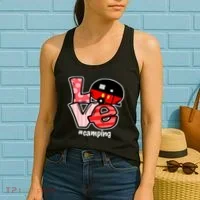 Love Camping Cartoon Women's Tank Top thumb 2