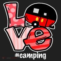 Love Camping Cartoon Hat thumb 2