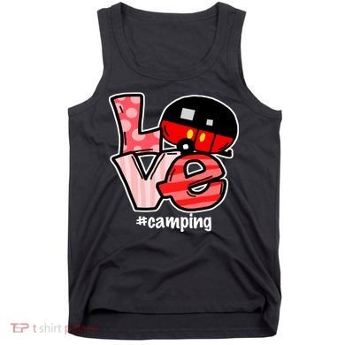 Love Camping Cartoon Tank Top
