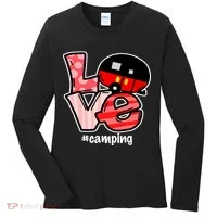 Love Camping Cartoon Women's Long Sleeve Shirt thumb 0