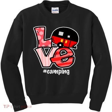Love Camping Cartoon Kids Sweatshirt