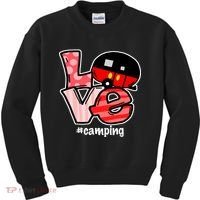 Love Camping Cartoon Kids Sweatshirt thumb 0