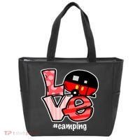 Love Camping Cartoon Tote Bag thumb 0