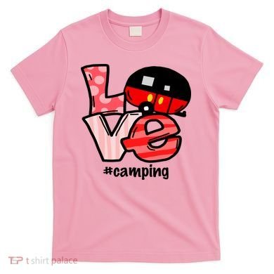 Love Camping Cartoon T-Shirt