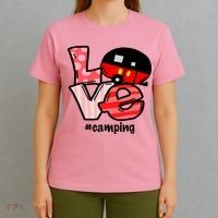 Love Camping Cartoon T-Shirt thumb 4