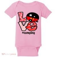 Love Camping Cartoon Baby Bodysuit thumb 0