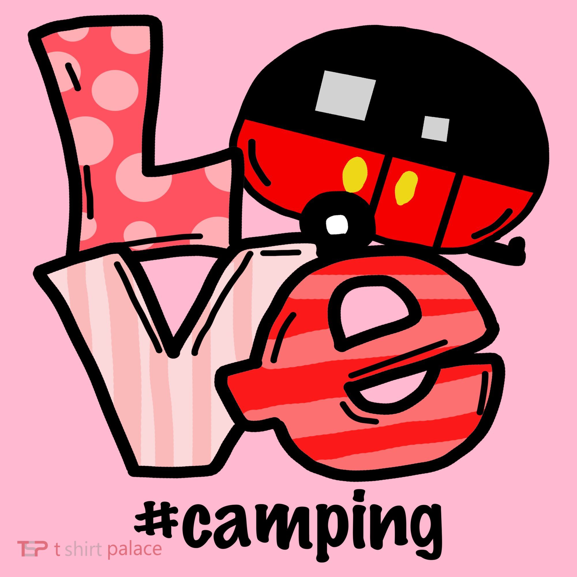 Love Camping Cartoon Toddler Hoodie