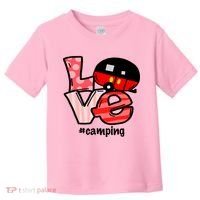 Love Camping Cartoon Toddler T-Shirt thumb 0