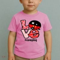 Love Camping Cartoon Toddler T-Shirt thumb 2