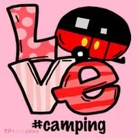 Love Camping Cartoon Toddler T-Shirt thumb 4