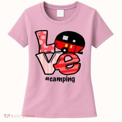 Love Camping Cartoon Women's T-Shirt