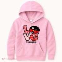 Love Camping Cartoon Kids Hoodie thumb 0