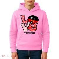 Love Camping Cartoon Kids Hoodie thumb 4