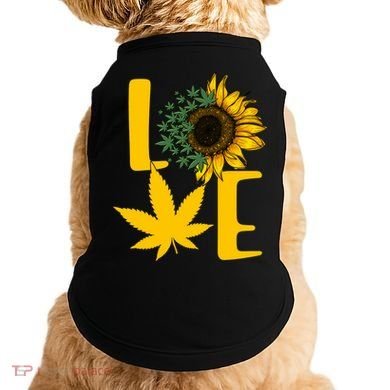 Love Cannabis Sunflower Doggie Tank