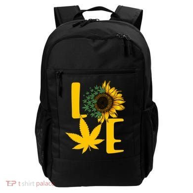 Love Cannabis Sunflower Backpack