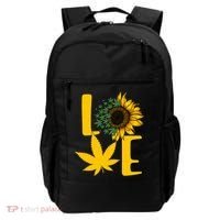 Love Cannabis Sunflower Backpack thumb 0
