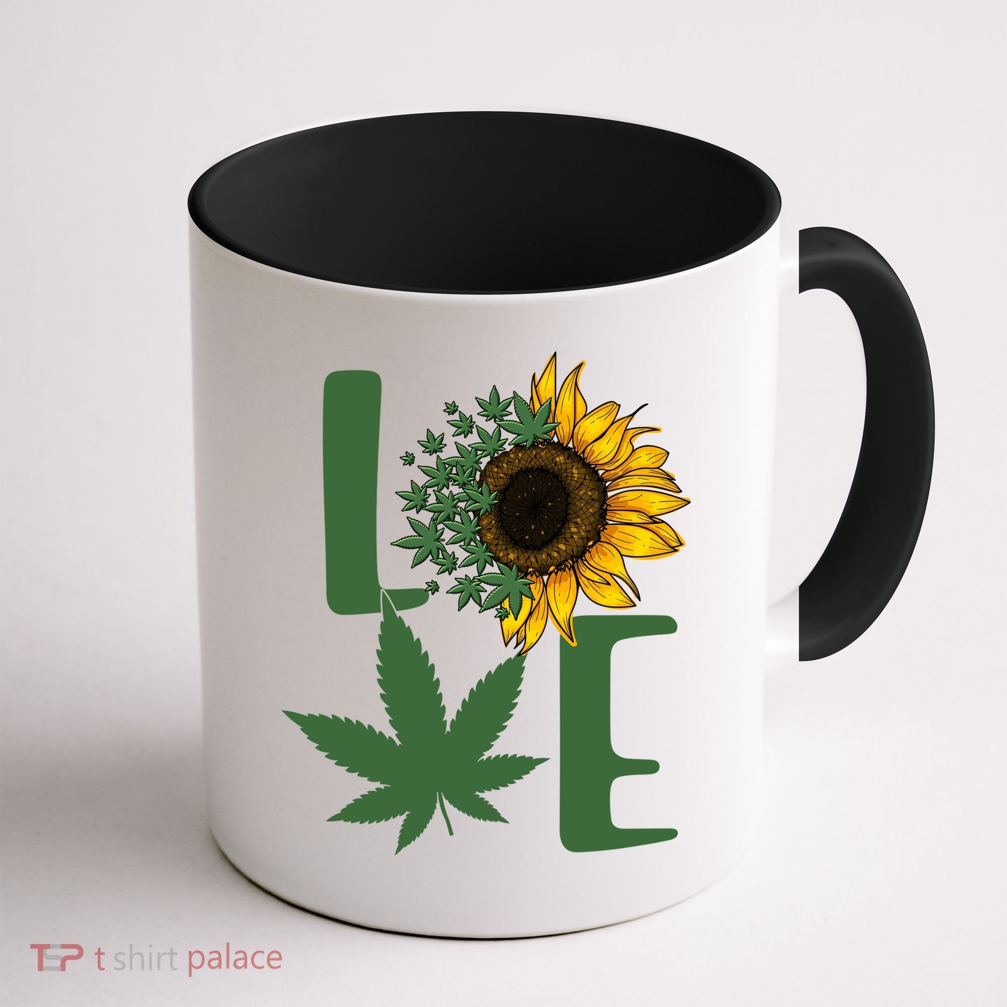 Love Cannabis Sunflower Coffee Mug