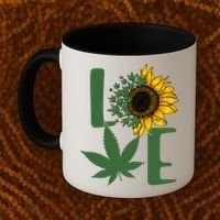Love Cannabis Sunflower Coffee Mug thumb 2