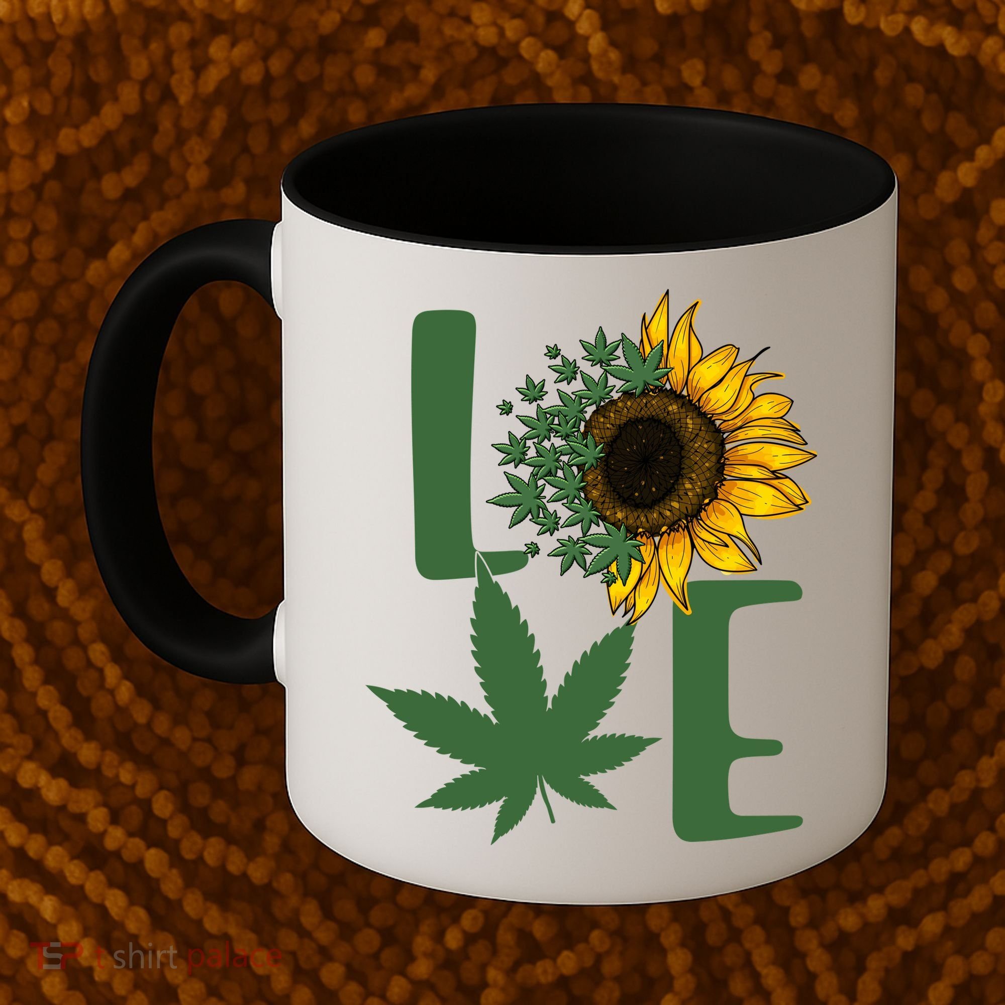 Love Cannabis Sunflower Coffee Mug