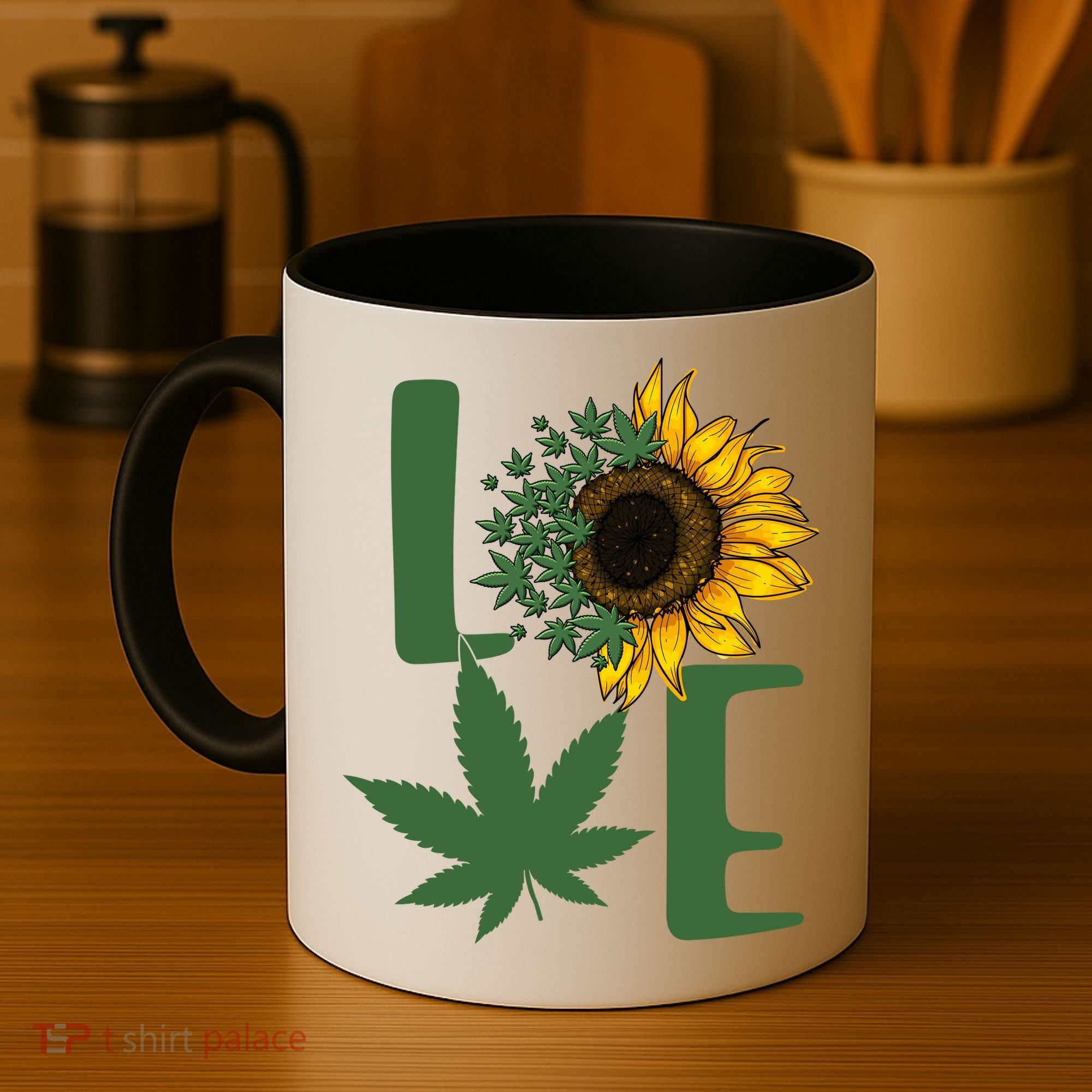 Love Cannabis Sunflower Coffee Mug