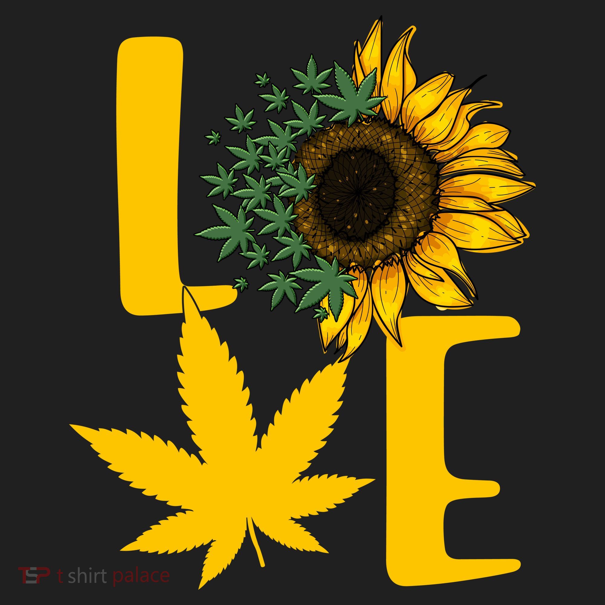 Love Cannabis Sunflower Beanie