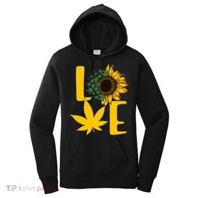 Love Cannabis Sunflower Women's Hoodie