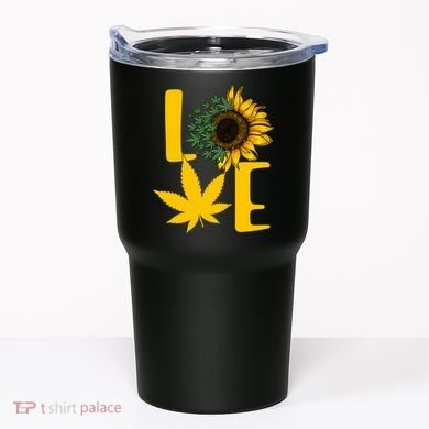Love Cannabis Sunflower Tumbler