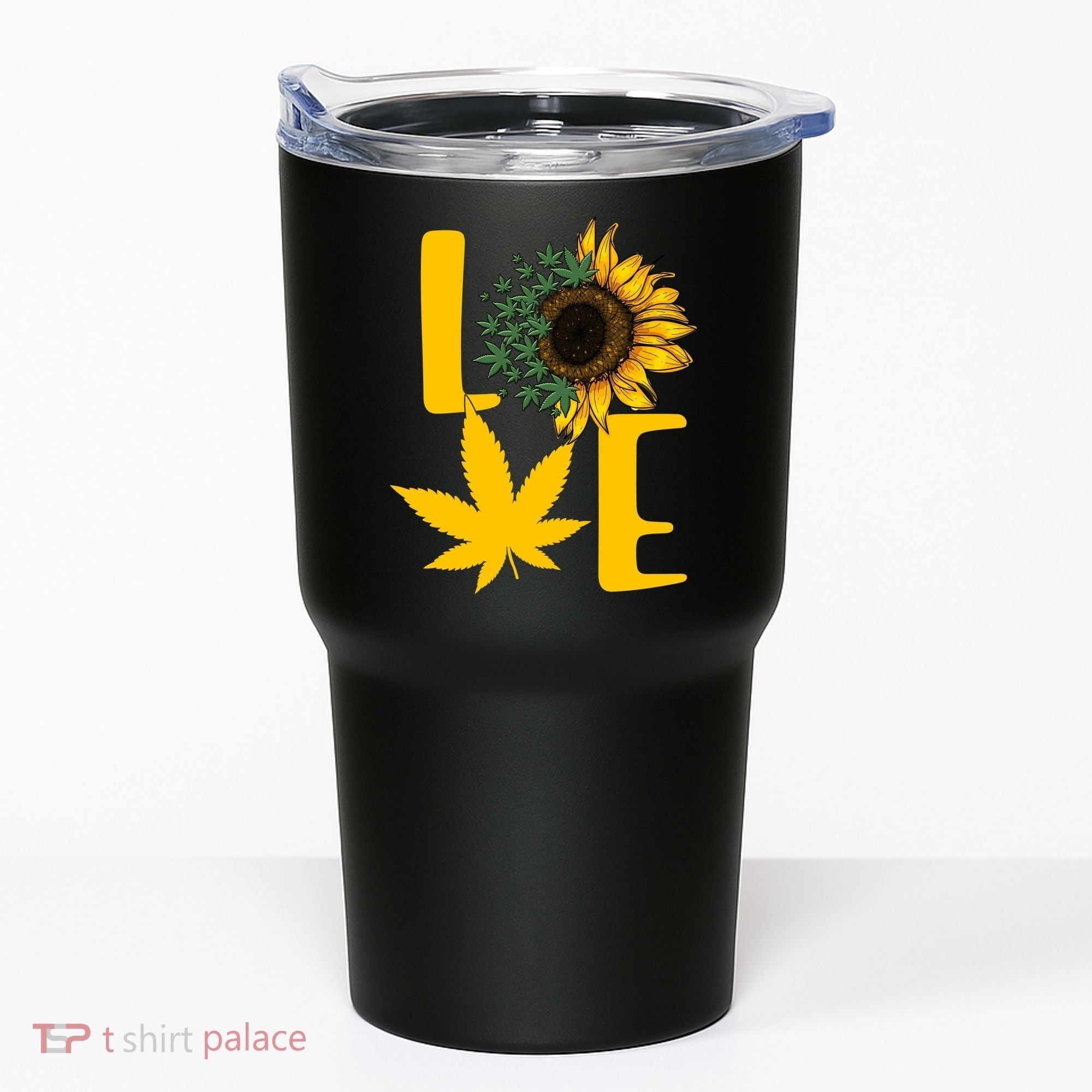 Love Cannabis Sunflower Tumbler
