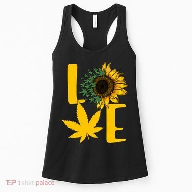 Love Cannabis Sunflower Women's Tank Top