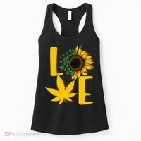 Love Cannabis Sunflower Women's Tank Top thumb 0