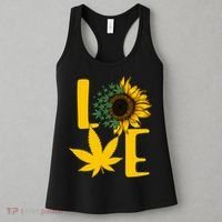 Love Cannabis Sunflower Women's Tank Top thumb 3