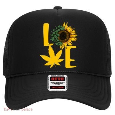 Love Cannabis Sunflower Hat