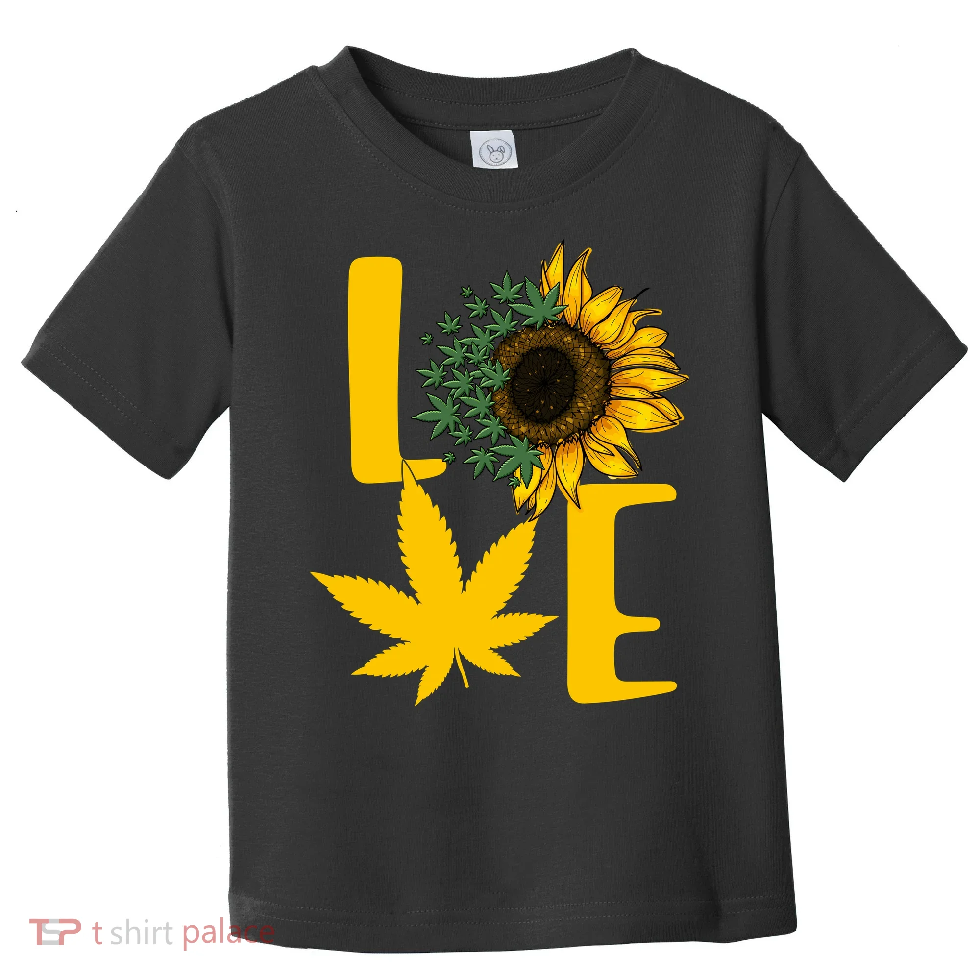 Love Cannabis Sunflower Toddler T-Shirt