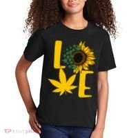 Love Cannabis Sunflower Kids T-Shirt thumb 2