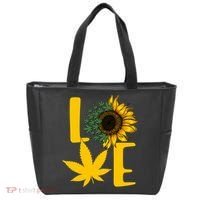 Love Cannabis Sunflower Tote Bag thumb 0
