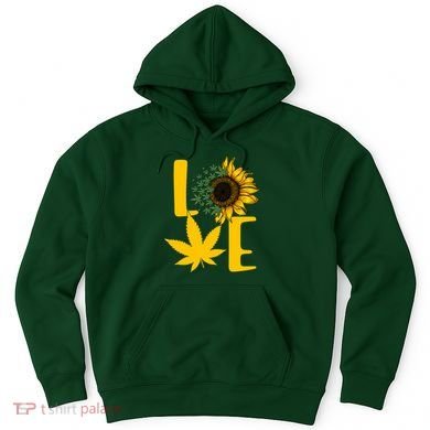 Love Cannabis Sunflower Hoodie