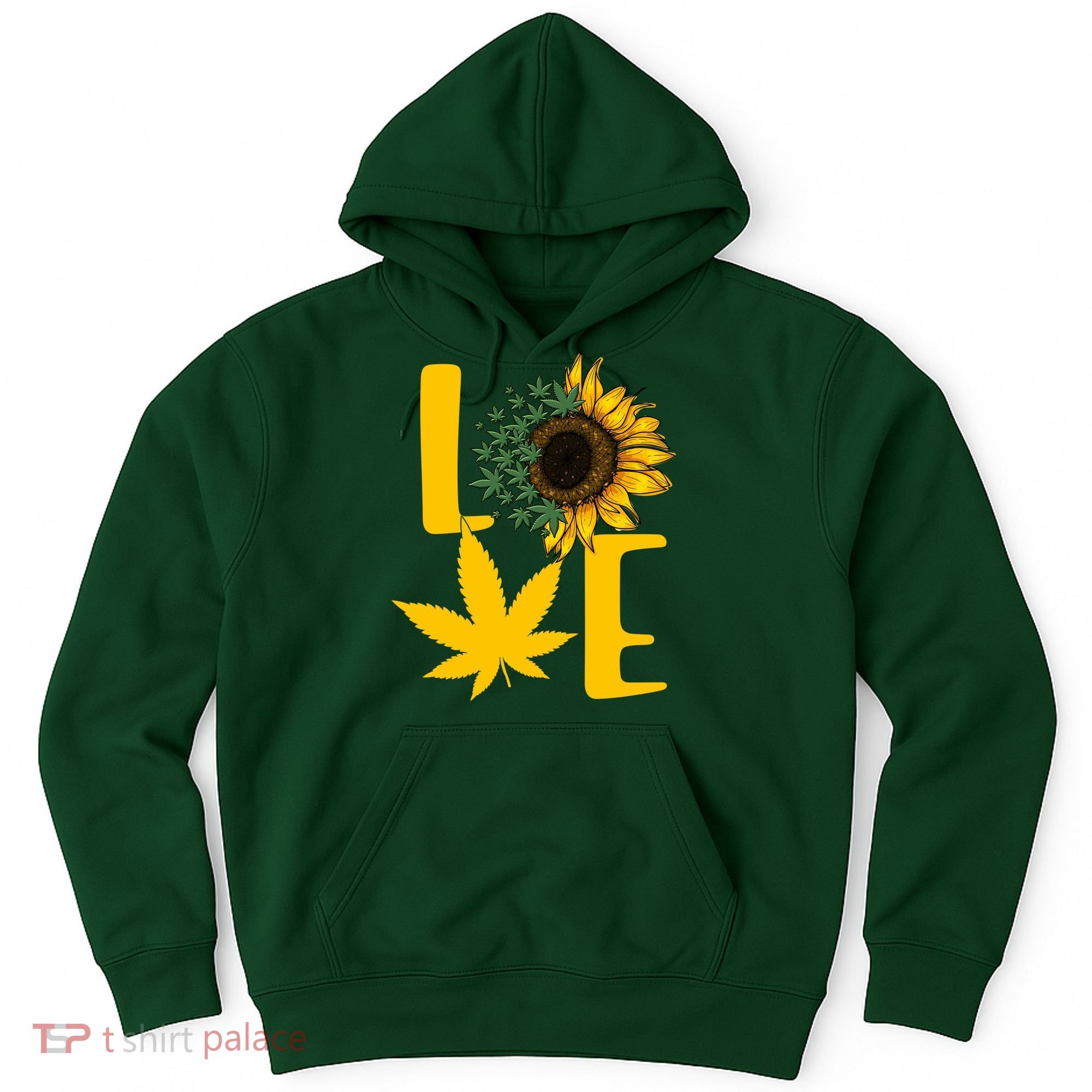 Love Cannabis Sunflower Hoodie