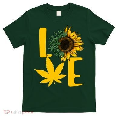 Love Cannabis Sunflower T-Shirt
