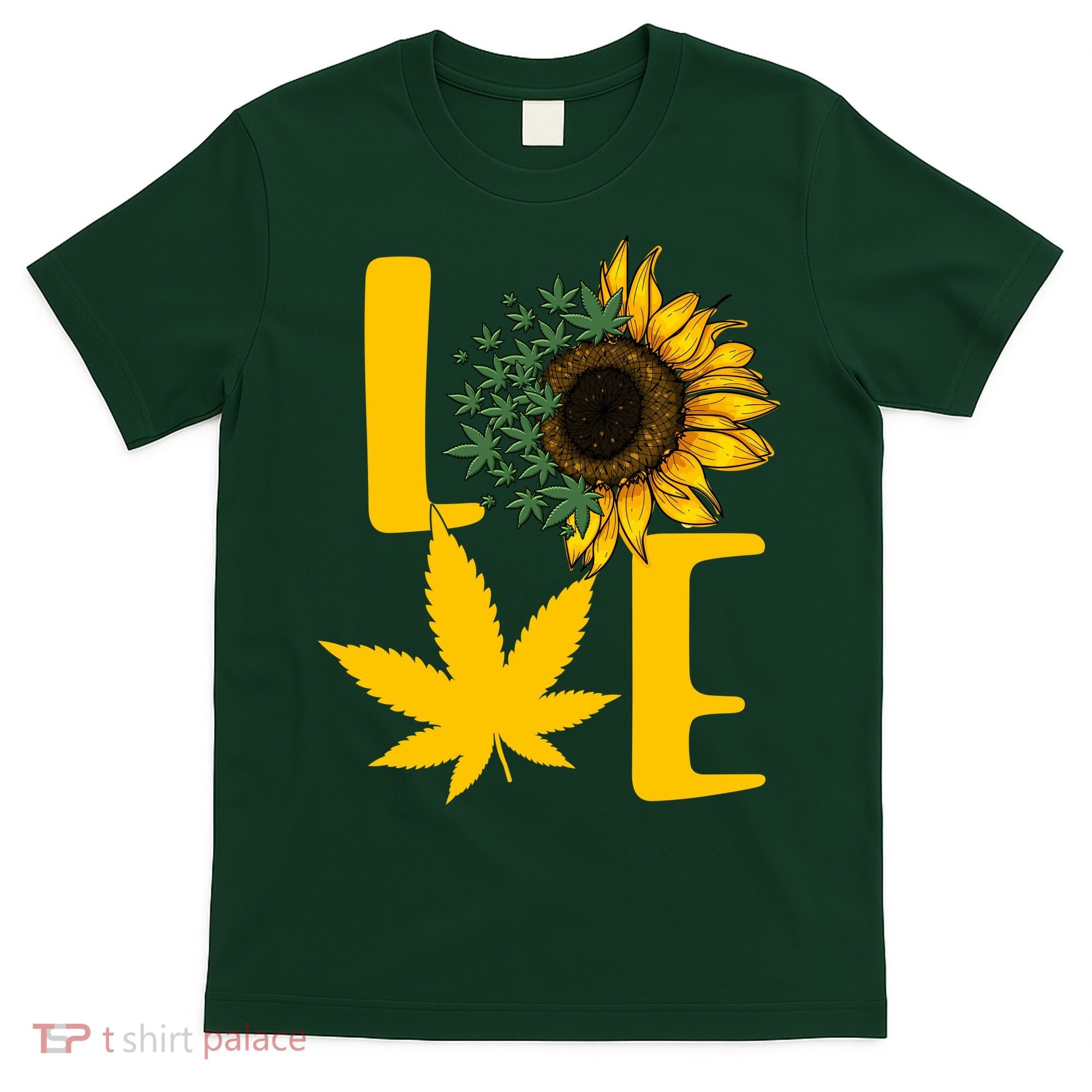 Love Cannabis Sunflower T-Shirt