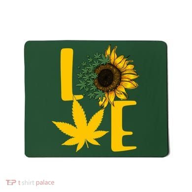 Love Cannabis Sunflower Mousepad