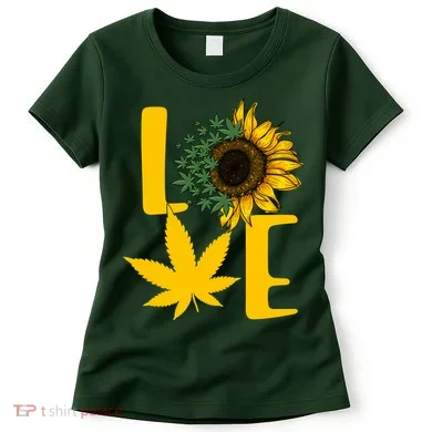 Love Cannabis Sunflower Women's T-Shirt