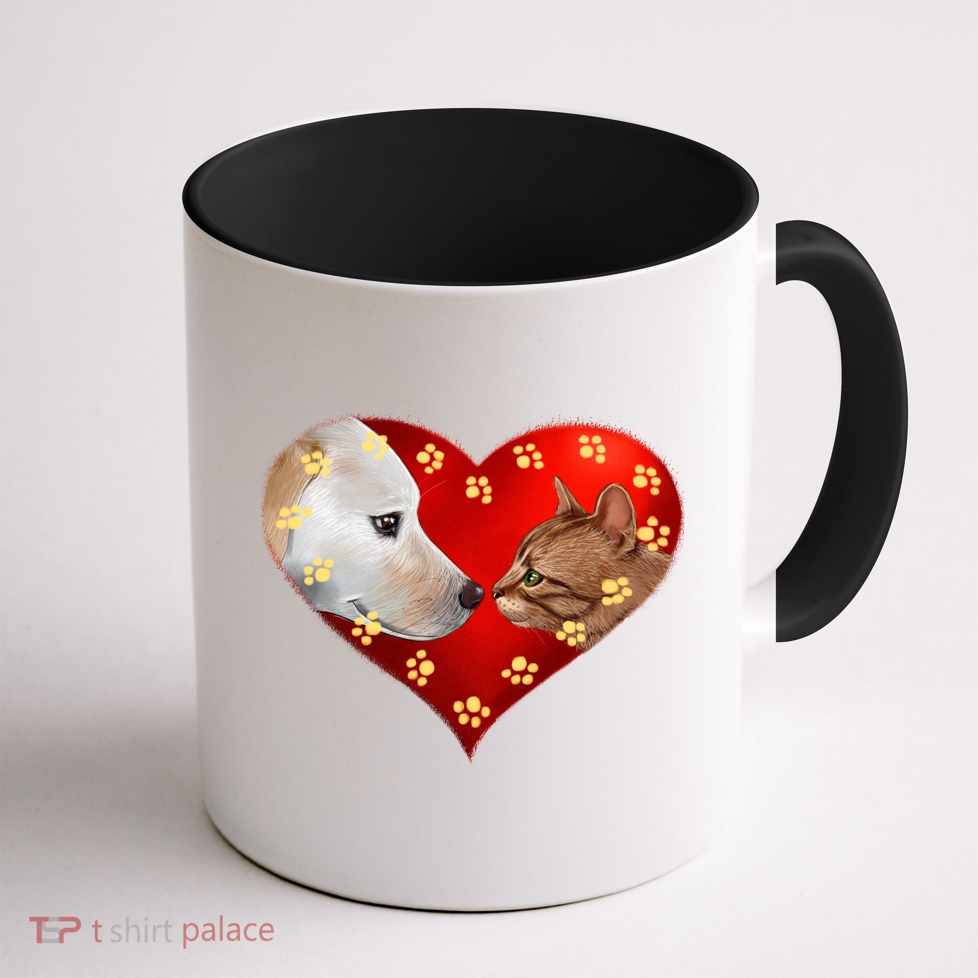 Love Cats and Dogs Coffee Mug