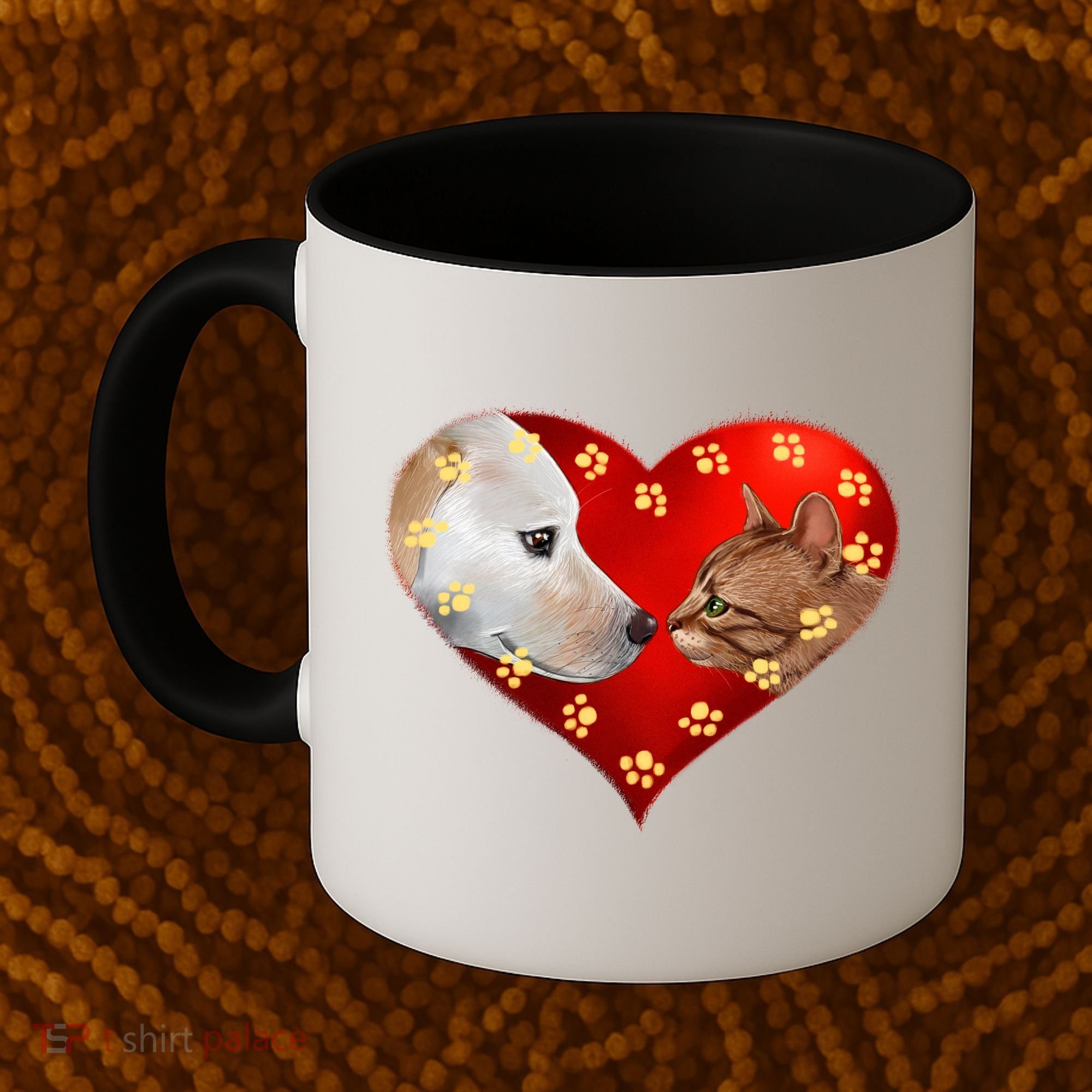 Love Cats and Dogs Coffee Mug